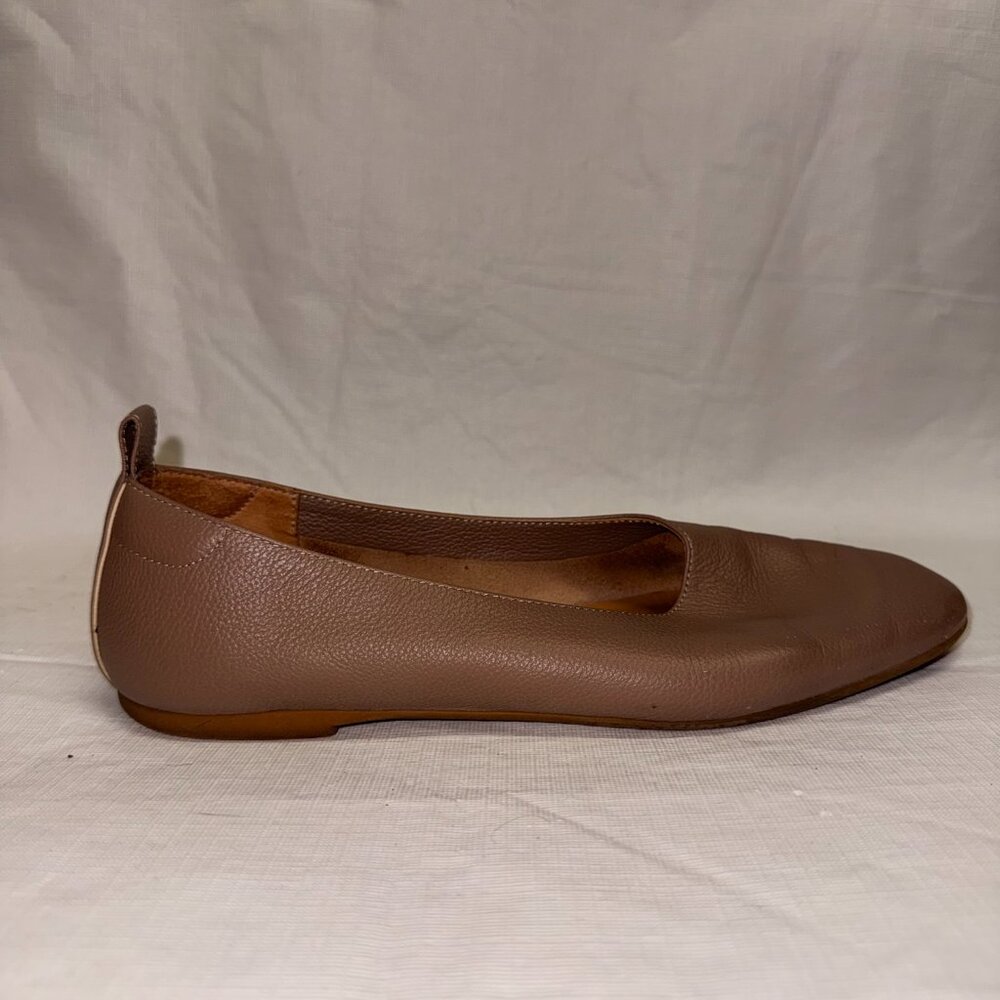 Everlane Brown Leather Slip-On Flats - Picture 5 of 8